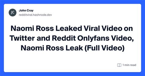 naomi ross of leaks|Twitter. It’s what’s happening / Twitter